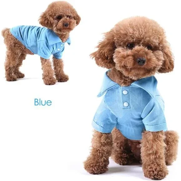 4 Pieces Dog T-Shirt, Breathable Pet Shirts, Puppy Sweatshirt Dog Clothes Outfit - Picture 6 of 7